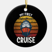 マイファーストクルーズクルージングレトロヴィンテージ セラミックオーナメント (正面)