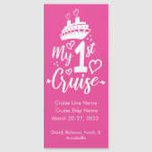 マイファーストクルーズステートルームドアマーカー (正面)