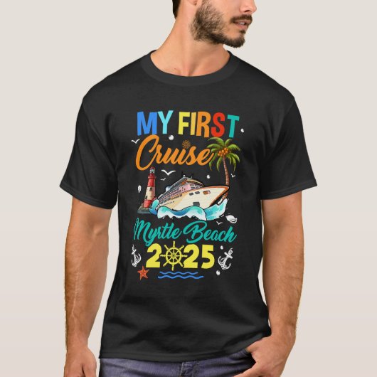 マイファーストクルーズマートルビーチ2025ファミリーマッチング Tシャツ (正面)