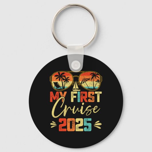 マイファーストクルーズ2025ファミリーバケーションクルーズシップT キーホルダー (正面)
