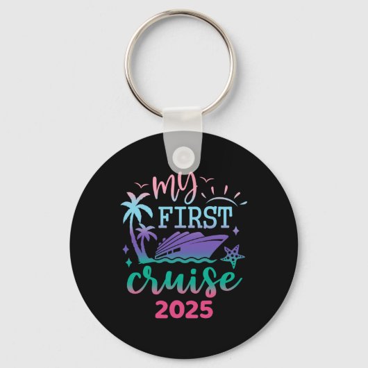 マイファーストクルーズ2025ファミリーバケーショントリップシップマット キーホルダー (正面)
