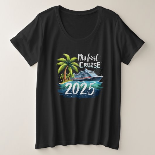 マイファーストクルーズ2025 プラスサイズTシャツ (デザイン正面)