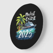 マイファーストクルーズ2025 ラージ壁時計 (傾斜)