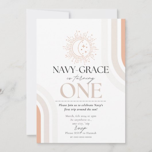 マイファーストトリップのまわりにザサン招待状 招待状 (正面)