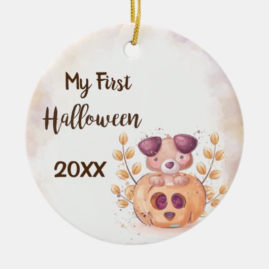 マイファーストハッピーハローウィンセラミックオーナメント セラミックオーナメント (正面)