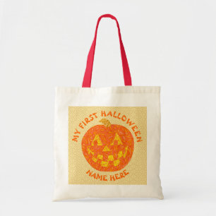 マイファーストハロウィーンハロウィーンのカボチャのちょうちんパンプキンおもしろい トートバッグ