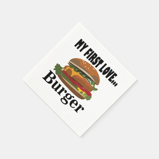 マイファーストラブバーガーパーティー スタンダードカクテルナプキン (角)