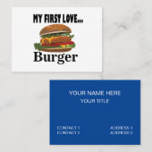 マイファーストラブバーガー料理店 名刺 (正面/裏面)
