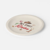 マイファーストロデオカウボーイファーストファースト誕生日 ペーパープレート (アングル)