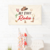 マイファーストロデオカウボーイファーストファースト誕生日 横断幕 (インサイチュ)