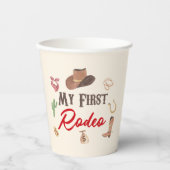 マイファーストロデオカウボーイファーストファースト誕生日 紙コップ (正面)