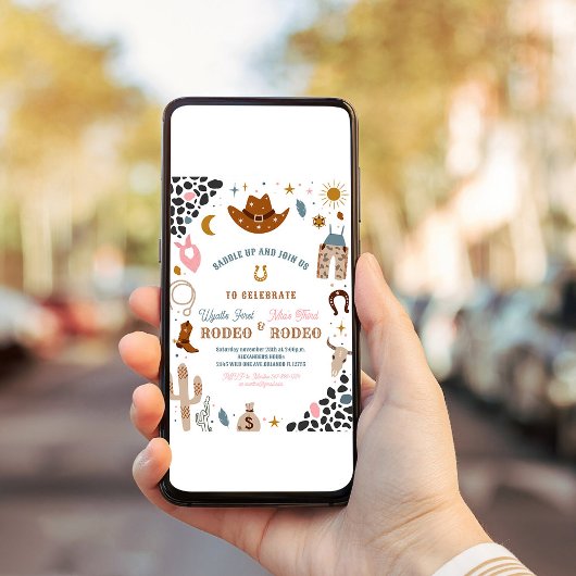 マイファーストロデオジョイントカウボーイサウス誕生日 招待状