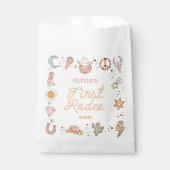 マイファーストロデオディスコ女性のカーボーイ1st誕生日パーティー フェイバーバッグ (正面)