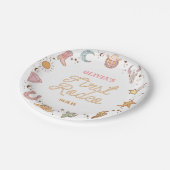 マイファーストロデオディスコ女性のカーボーイ1st誕生日パーティー ペーパープレート (アングル)