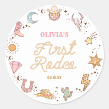 マイファーストロデオディスコ女性のカーボーイ1st誕生日パーティー