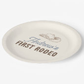 マイファーストロデオパーソナライズされた誕生日 ペーパープレート (アングル)