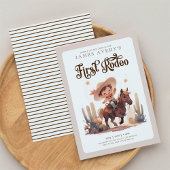 マイファーストロデオワイルドウエストカウボーイ誕生日 招待状