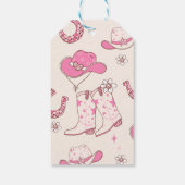 マイファーストロデオ女性のカーボーイ感謝してい歳の誕生日 ギフトタグ (裏面)