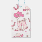 マイファーストロデオ女性のカーボーイ感謝してい歳の誕生日 ギフトタグ (裏面)