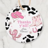 マイファーストロデオ女性のカーボーイ感謝してい歳の誕生日 フェイバータグ (正面)