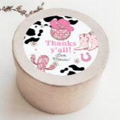 マイファーストロデオ女性のカーボーイ感謝してい歳の誕生日 ラウンドシール