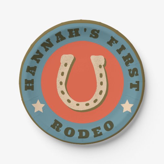 マイファーストロデオ紙プレート ペーパープレート (正面)