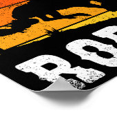 マイファーストロードカウボーイ女性のカーボーイホースサンセット ポスター (角)