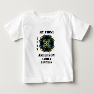 マイファースト懇親会万華鏡のように千変万化するパターン記念 ベビーTシャツ
