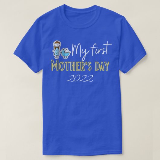 マイファースト母の日2022ハッピーママベビーホリデイ Tシャツ (デザイン正面)