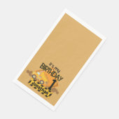 マイファースト誕生日ダンプトラック紙ゲストタオル (コーナー)