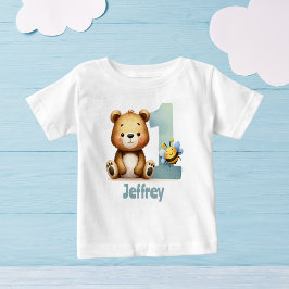 マイファースト誕生日バディティー ベビーTシャツ