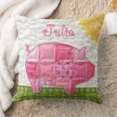 マイファースト豚ガール装飾用クッション クッション (ブランケット)