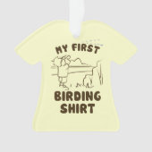 マイファースト野鳥観察シャツ オーナメント (正面)