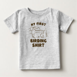 マイファースト野鳥観察シャツ ベビーTシャツ