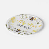 マイファーストBee-Dayパーティーデザイン-のまわりにテーマ ペーパープレート (アングル)