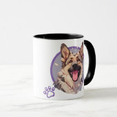 マイファーベビージャーマンシェパードドッグ マグカップ (正面右)