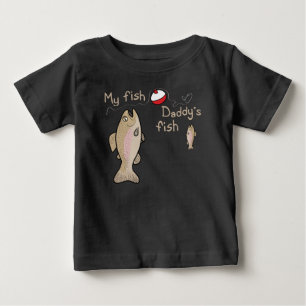 マイフィッシュダディスフィッシュ ベビーTシャツ