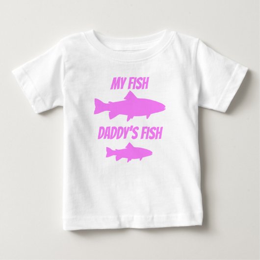 マイフィッシュパパの魚 ベビーTシャツ (正面)