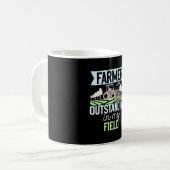 マイフィールドトラクターで卓越した農家 コーヒーマグカップ (正面左)