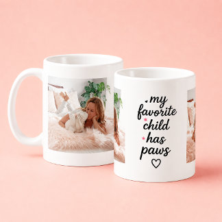 マイフェイバリットチャイルドイズペット カスタムペットフォトコーヒー コーヒーマグカップ
