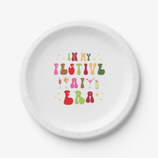 マイフェスティバルでAFエラサッシホリデークリスマス ペーパープレート (正面)