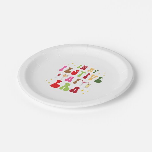 マイフェスティバルでAFエラサッシホリデークリスマス ペーパープレート (アングル)