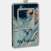 マイフューチャーホームイン宇宙 シルバープレートフレームオーナメント (右)