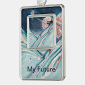 マイフューチャーホームイン宇宙 シルバープレートフレームオーナメント (左)