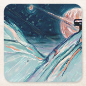 マイフューチャーホームイン宇宙 スクエアペーパーコースター (正面)