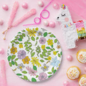 マイフラワーデザイン ペーパープレート (パーティー)