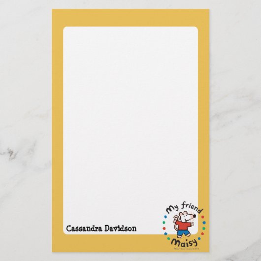 マイフレンドメイシーサークルカラフルデザイン 便箋 (正面)