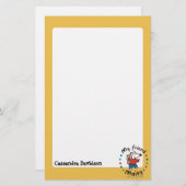 マイフレンドメイシーサークルカラフルデザイン 便箋 (正面/裏面)