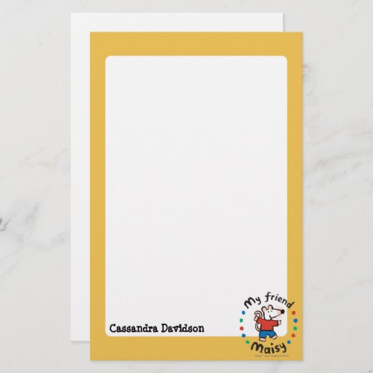 マイフレンドメイシーサークルカラフルデザイン 便箋 (正面/裏面)