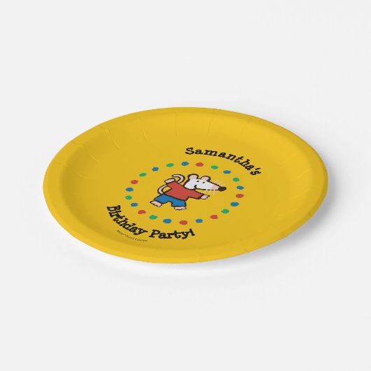 マイフレンドメイジー誕生日 ペーパープレート (アングル)